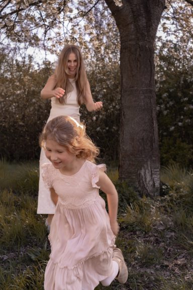 Mama und Tochter Fotoshooting